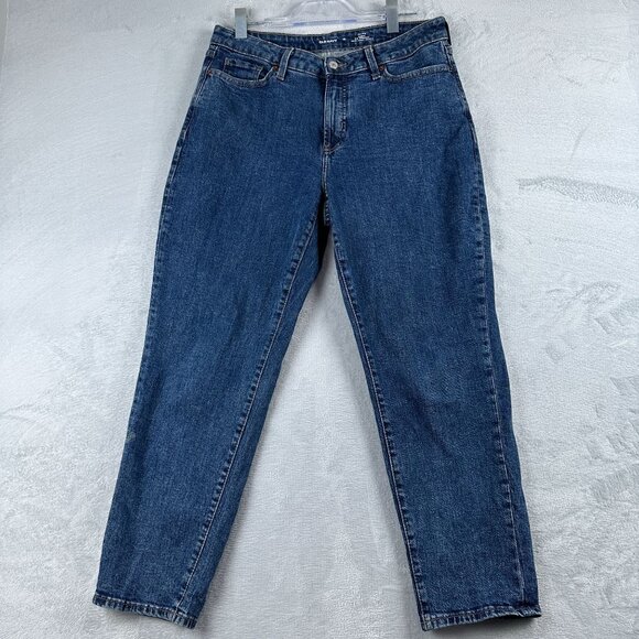Old Navy O.G Straight Jeans High Rise Curvy Womens 10 Secret Smooth Pockets Blue - Picture 1 of 12